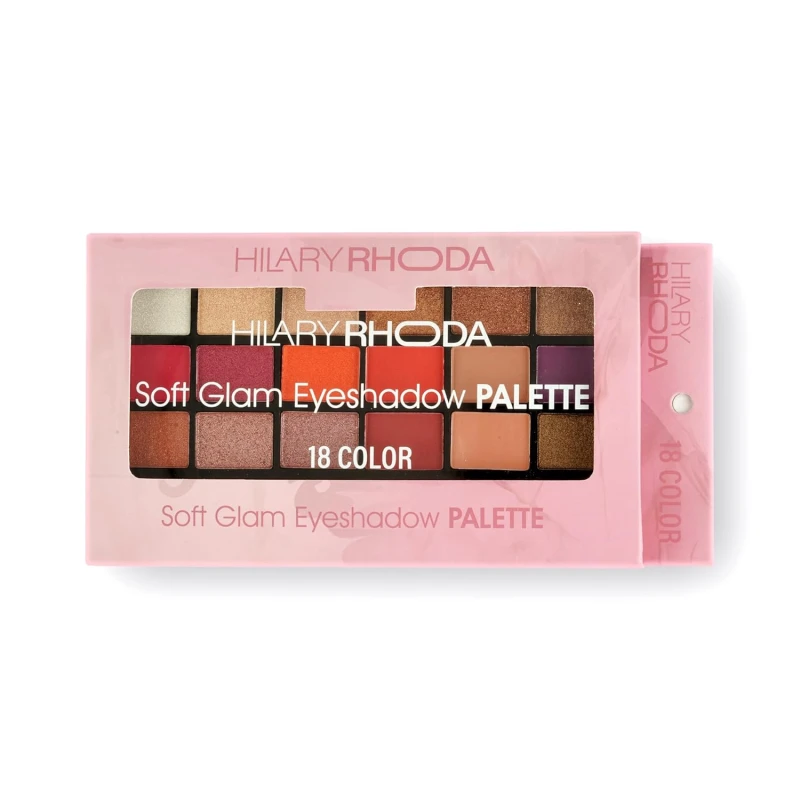 Hilary Rhoda Soft Glam Eyeshadow Palette | Highly Pigmented & Long Lasting Eyeshadow Palette | Matte & Shimmer Finish | 18 Shades (Multicolor - Shade 2) thumbnail 8